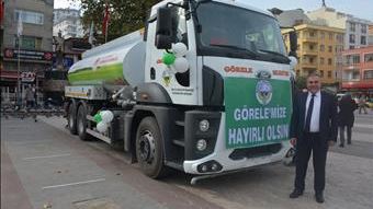 Görele Belediyesine Yeni Arazöz Hibe Edildi